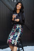 Black Blouse Josephine bow tie satin